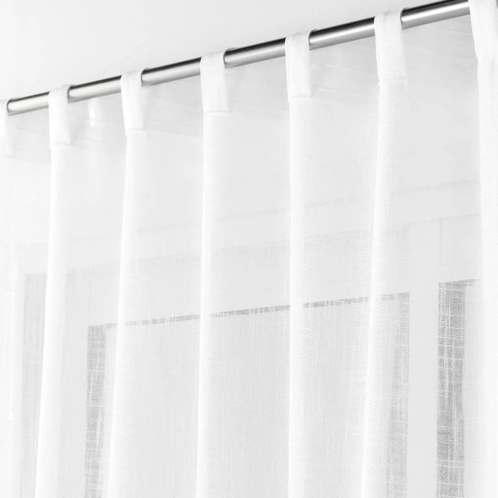 Fehér átlátszó függöny 140x240 cm Haltona – douceur d'intérieur