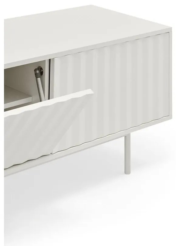 Fehér TV-állvány 180x52 cm Sierra – Teulat