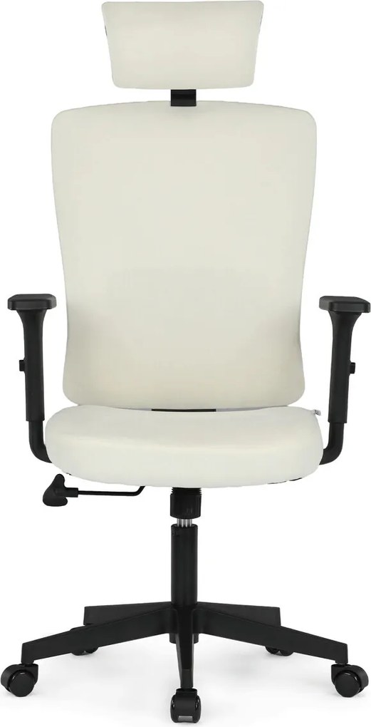 KA-W3137 bézs szövet irodai szék hinta mechanizmussal