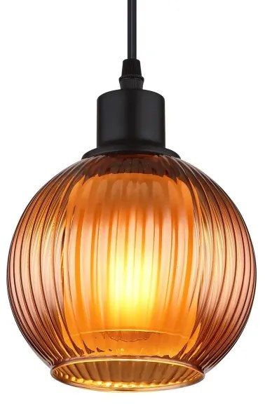 Globo 15638B - Csillár zsinóron ZUMBA 1xE27/25W/230V átm. 15 cm réz