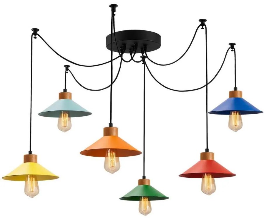 Csillár zsinóron MANAVGAT 6xE27/100W/230V pók