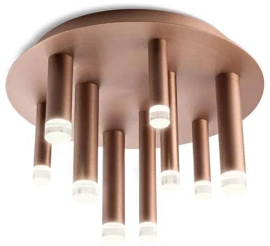 Redo 01-2040 - LED Mennyezeti lámpa MADISON 9xLED/4W/230V réz
