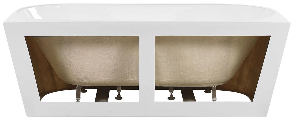 Fehér fürdőkád 170 x 80 cm HARVEY Beliani