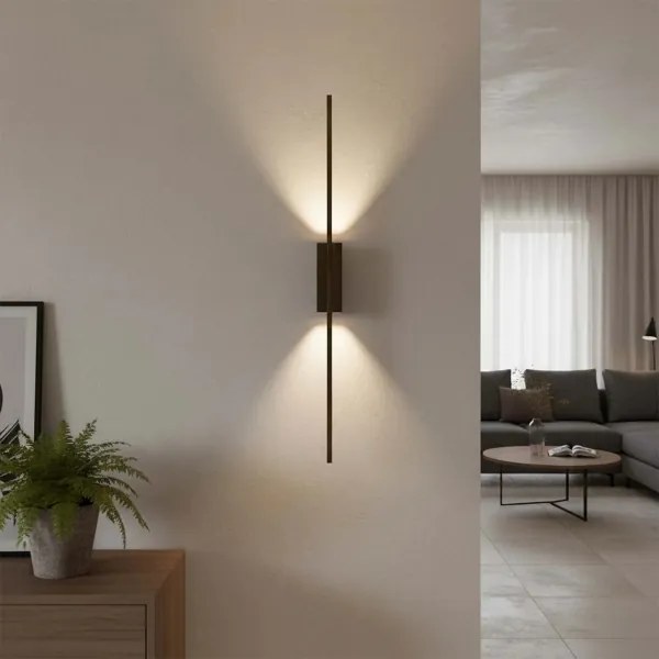 LED fali lámpatest AISHA LED/12W/230V 4000K fekete