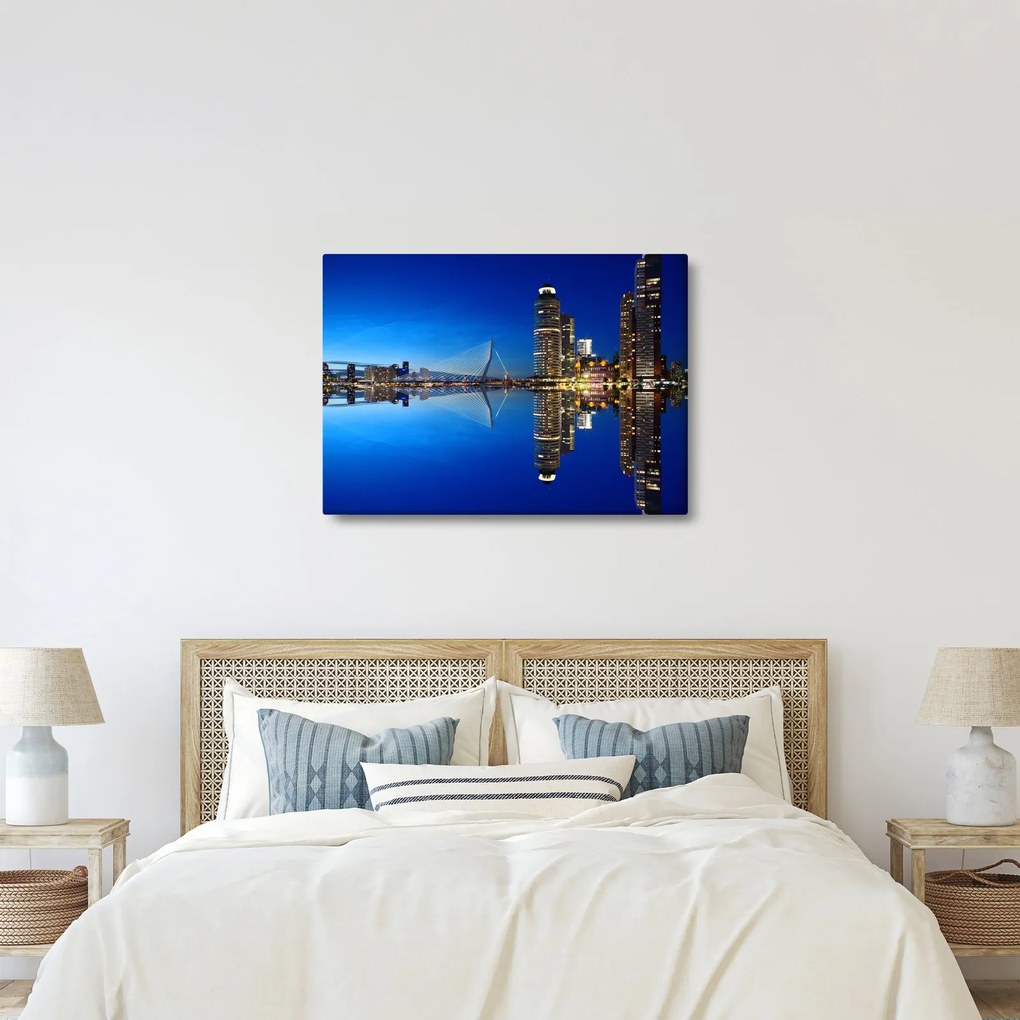 Kép - éjszaka Rotterdam (70x50 cm)