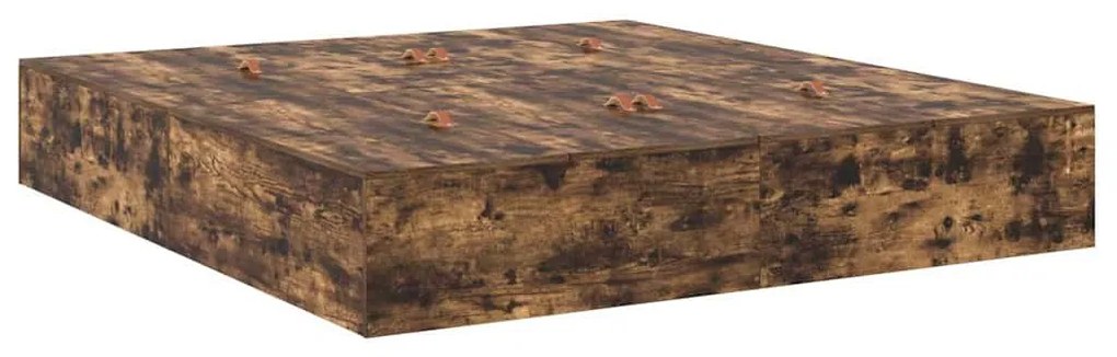 Ágykeret tárolóval Füstölt tölgy 236.5 x 180 x 31.5 cm Faanyag