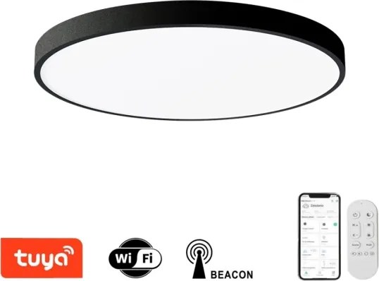 Immax NEO 07250L-LED Dimmelhető lámpa SEMPLICI 60W/230V Wi-Fi Tuya fekete + távirányító