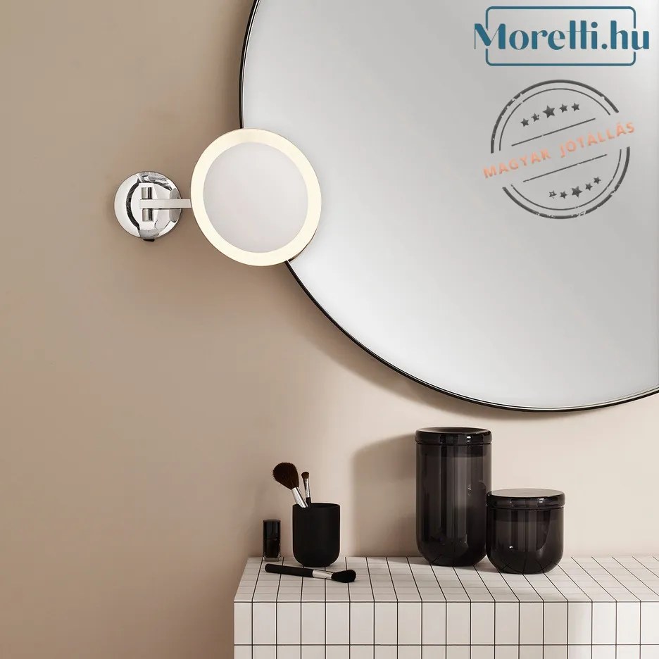 Ledes Tükör Fekete Mascali Round LED ASTRO 1373001