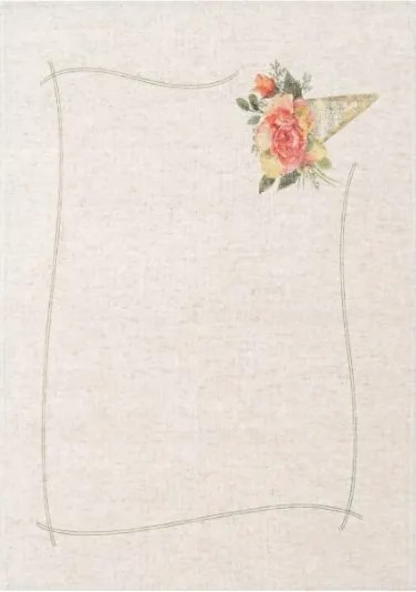 Konyhai lenvászon törlőkendő 100% Len