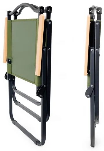 Összecsukható kempingszék zöld