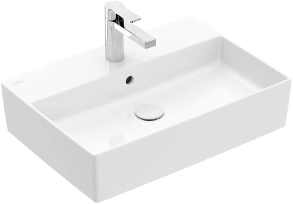 Mosdó lapra Villeroy & Boch Memento 2.0 60x42 cm fehér színben középső nyílással 4A076001