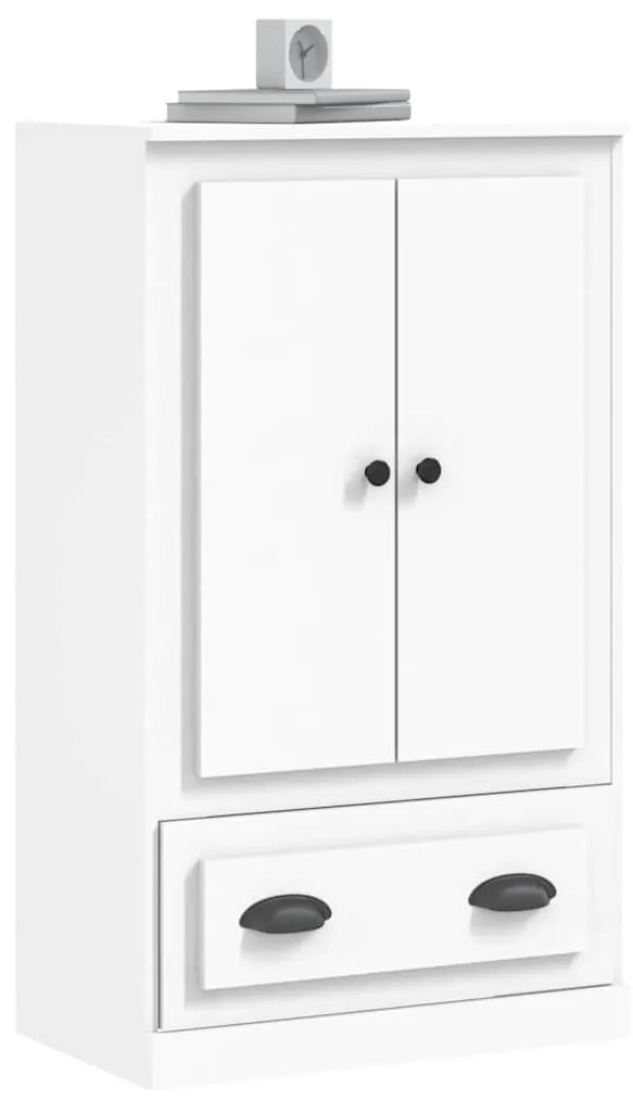 fehér szerelt fa magasszekrény 60x35,5x103,5 cm