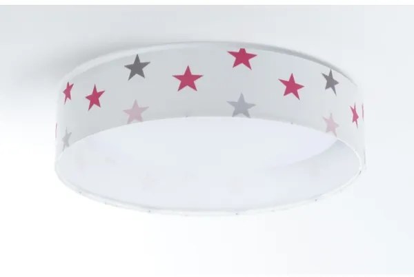 GALAXY KIDS LED/24W/230V dimmelhető csillagos lámpa fehér/rózsaszín/szürke +DO