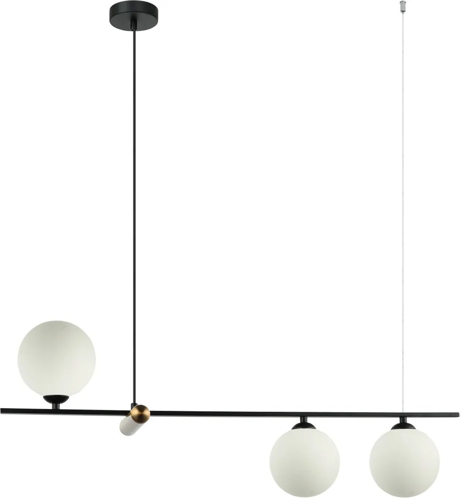 Italux modern függeszték barletta antik bronz fehér fekete itxpnd-76540-3-bk