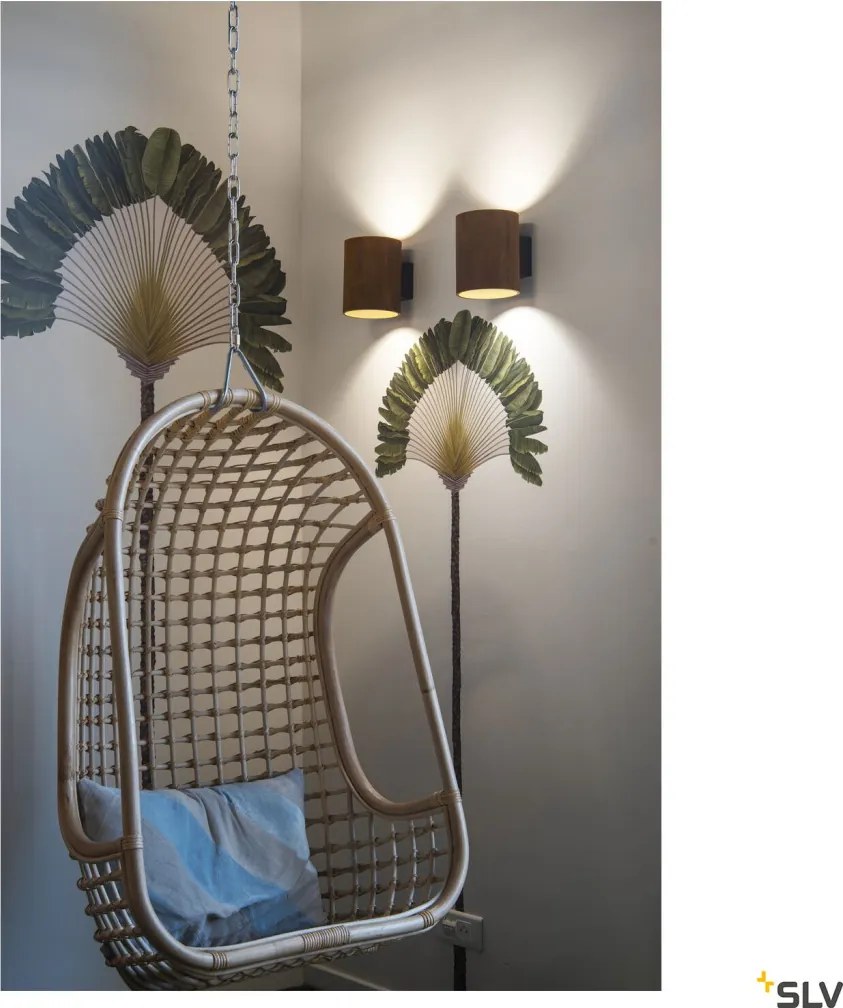 SLV 1004651 RUSTY Modern Kültéri Fali Lámpa Antracit, Rozsdás LED IP65