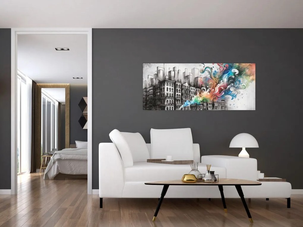 Kép - Ipari élet (120x50 cm)