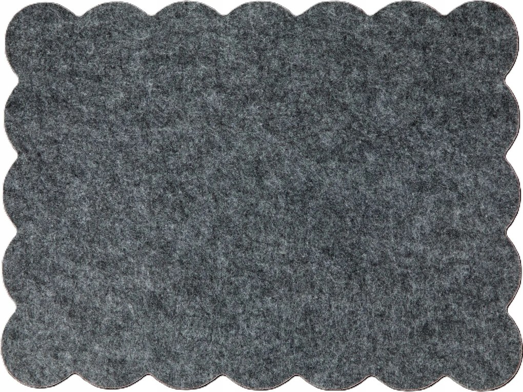 Filc tányéralátét 33 x 44 cm Szürke