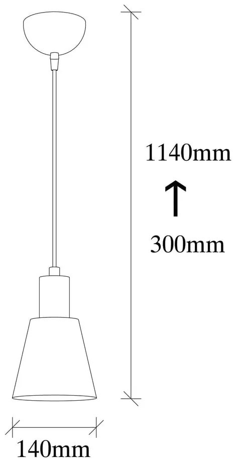 Fekete-aranyszínű függőlámpa ø 14 cm Kem – Opviq lights