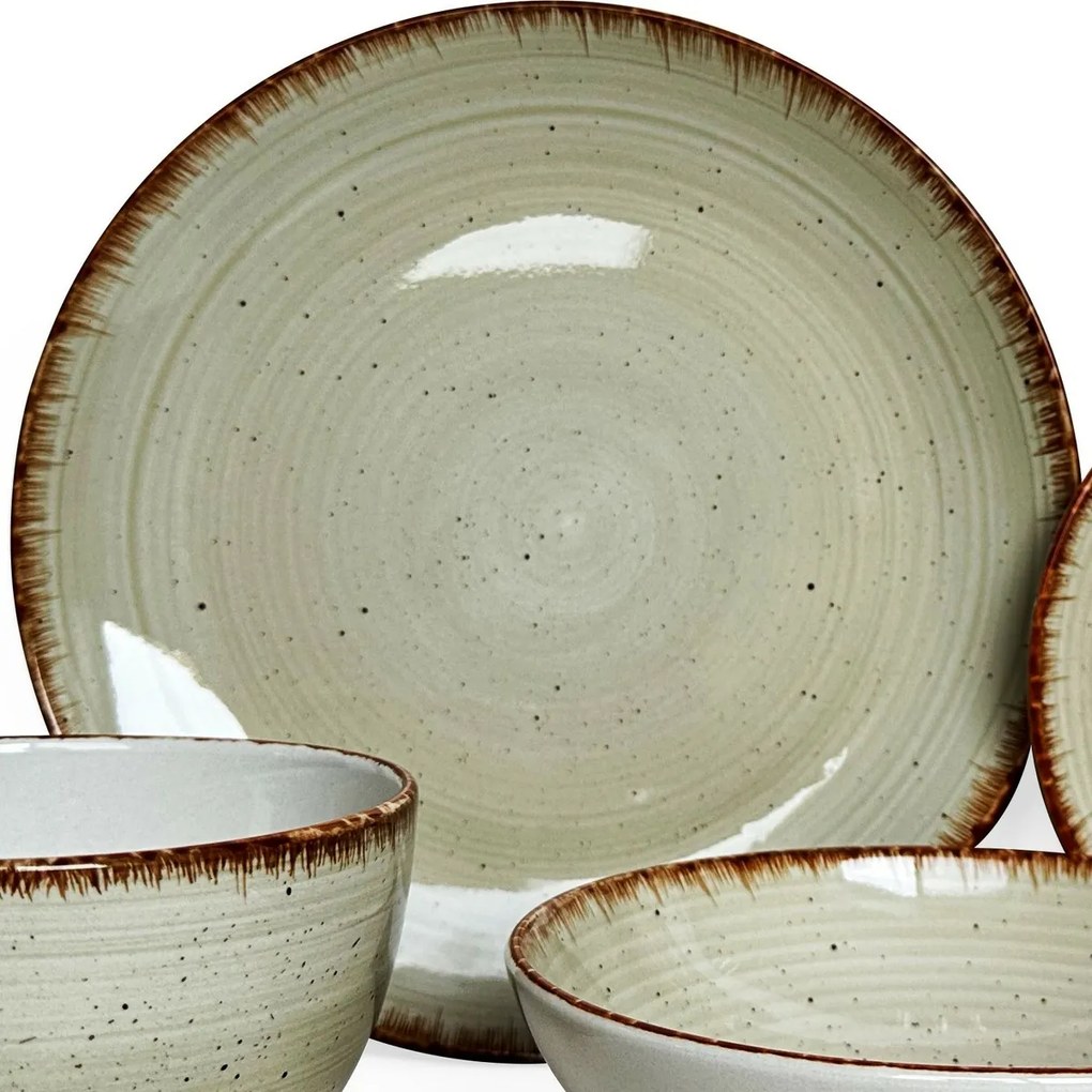 Banquet Spiral Ivory étkészlet, 30 db