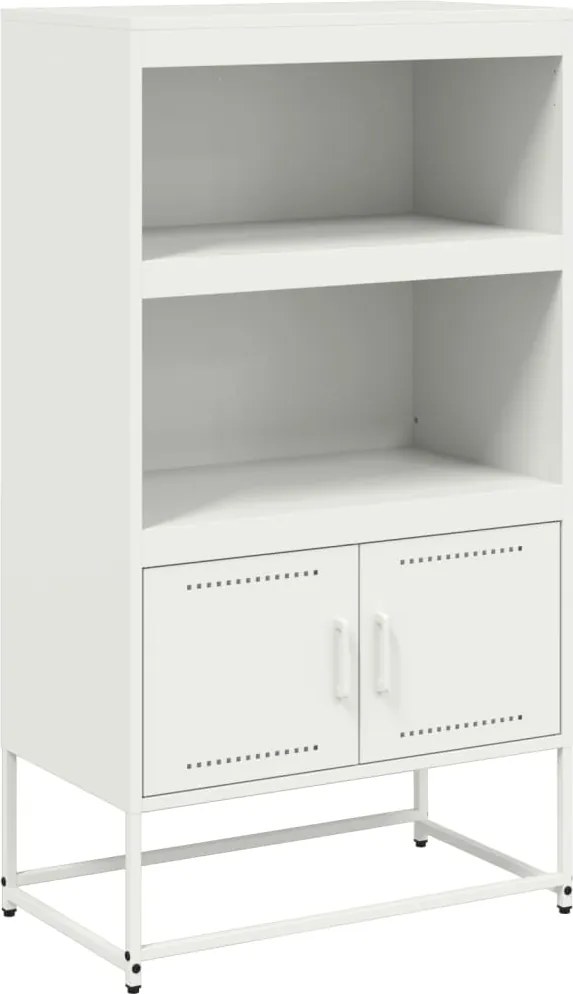 vidaXL fehér acél magasszekrény 68,5 x 38,5 x 123,5 cm