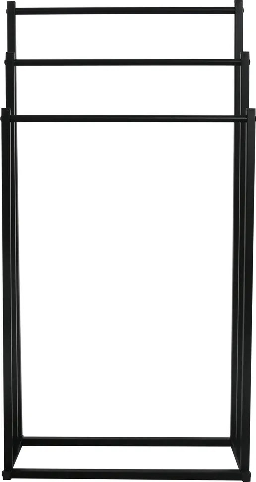 Törölközőtartó állvány, fekete, POLDO