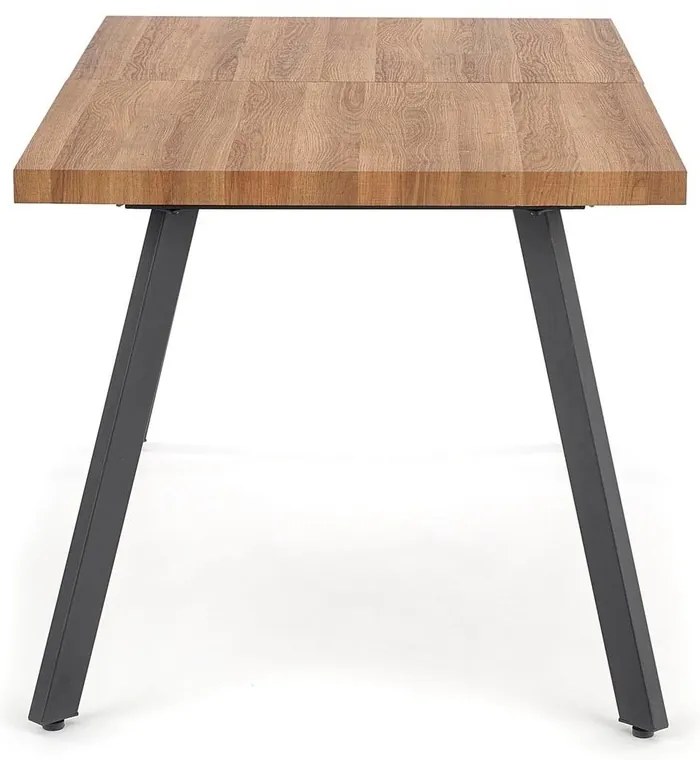 Étkezőasztal Berlin 160 cm, mézes dió / fekete