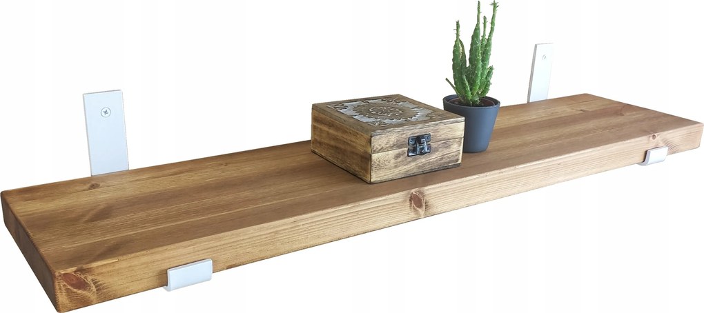 Loft falra akasztható polc fehér fali 40cm