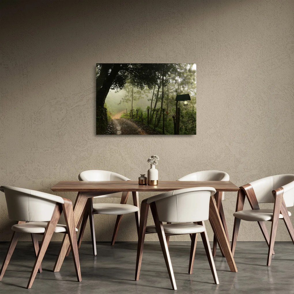 Reggeli köd képe (üvegen) (70x50 cm)