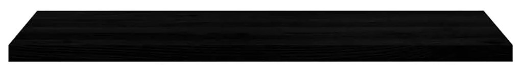 ablakpárkányok 2 db sötétbarna 120x40x2 cm tömör fa tölgyfa