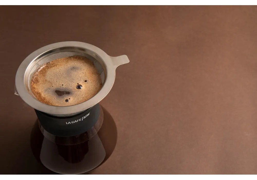 Boroszilikát üveg kancsó rozsdamentes acél szűrővel 0,4 l La Cafetiere - Kitchen Craft