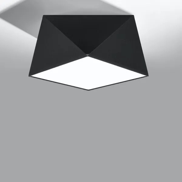 Mennyezeti lámpa HEXA 1xE27/60W/230V fekete