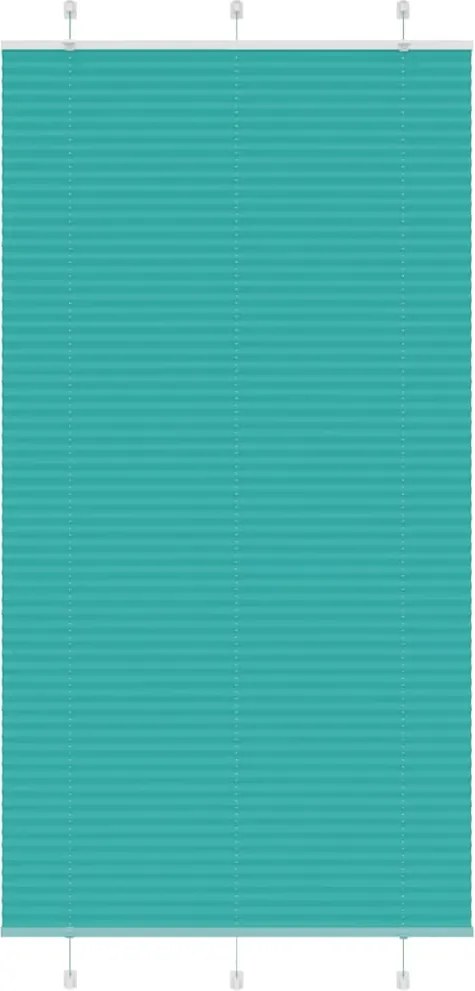 vidaXL pliszírozott redőny Benzinzöld 105x200 cm Szövetszélesség