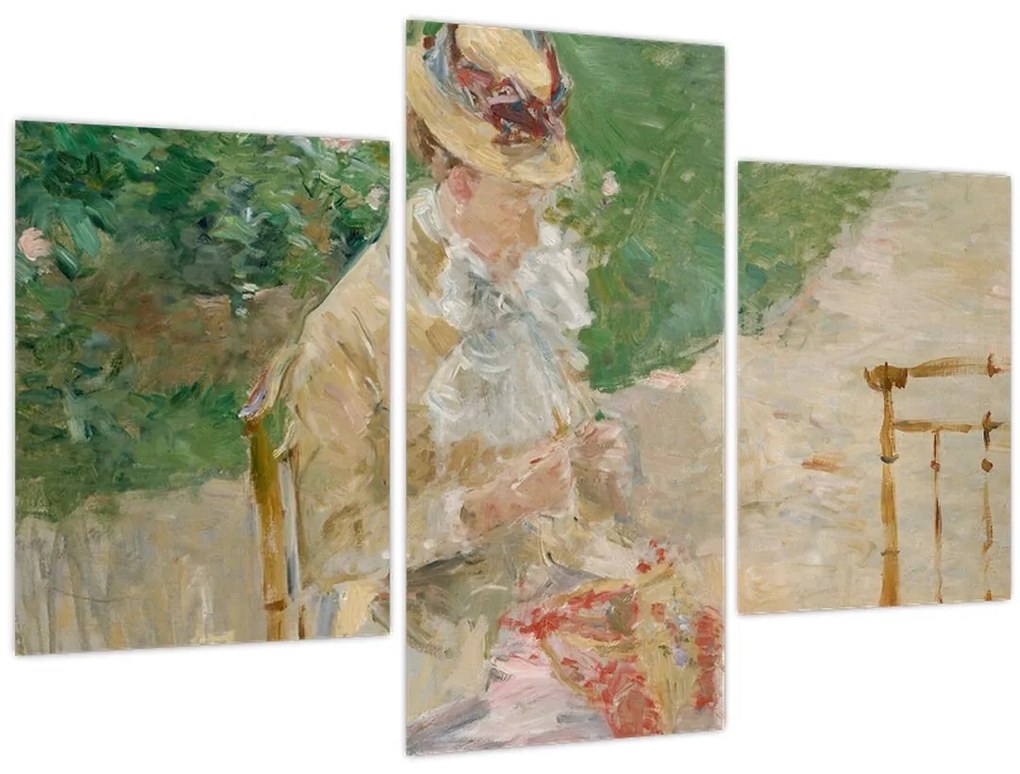 Kép - Berthe Morisot, Young Woman Knitting, reprodukciók (90x60 cm)