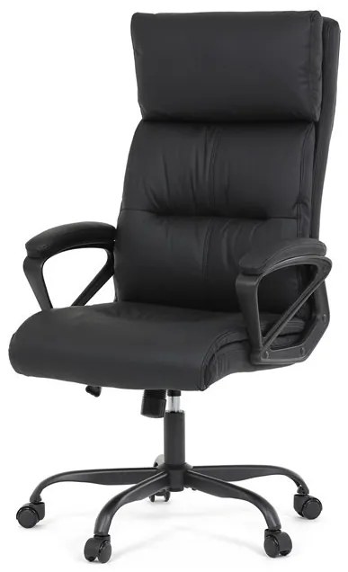 Irodai szék hintamechanikával, fekete műbőr kárpittal. KA-Y346 BK