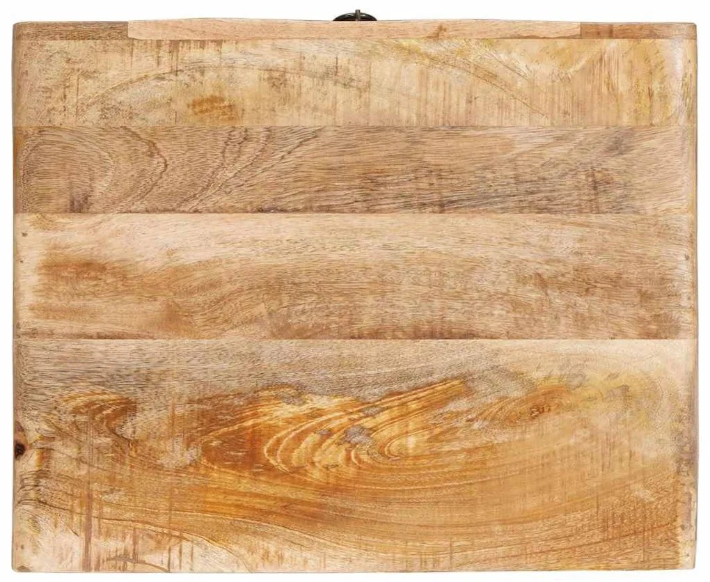 Végasztalok fiókkal ajtóval Barna 40 x 32 x 46 cm tömör mangófa
