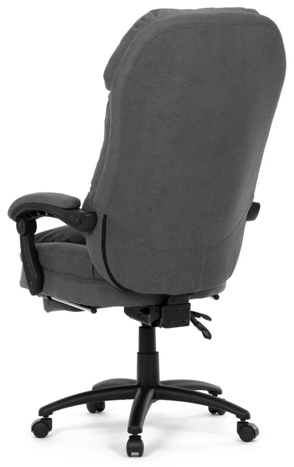 Scaun de birou, stofă gri inchis, mecanism sincron, model cu suport pentru picioare