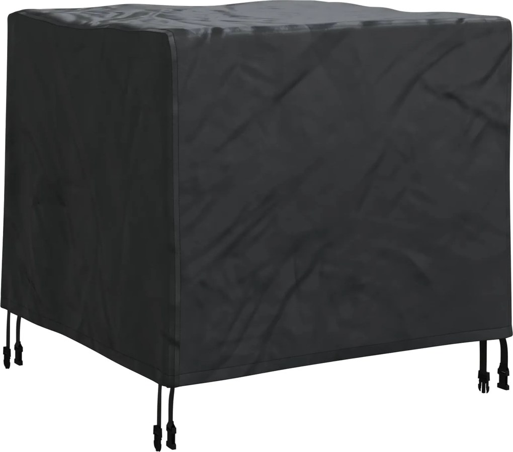 vidaXL Bútor takaró Egyszínű Fekete 64 x 64 x 65 cm 420D Oxford Szövet