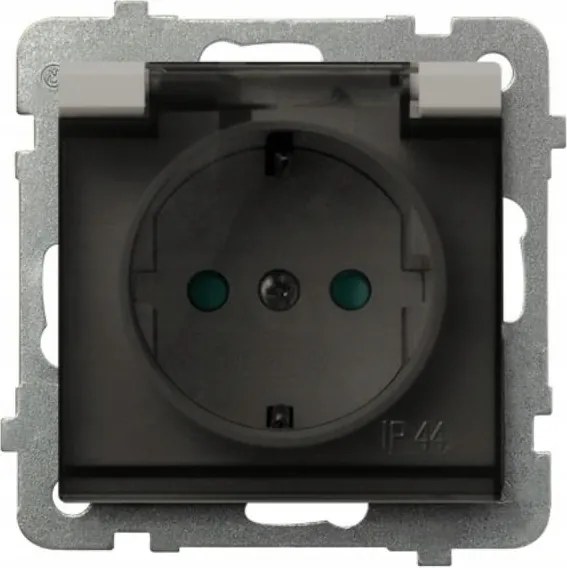 Ospel Sonata kasmír fröccsenő víz elleni aljzat Schuko GPH-1RS/m/82/d