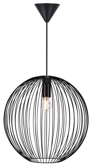 Nordlux - Zsinóros függőlámpa BERONI 1xE27/60W/230V fekete