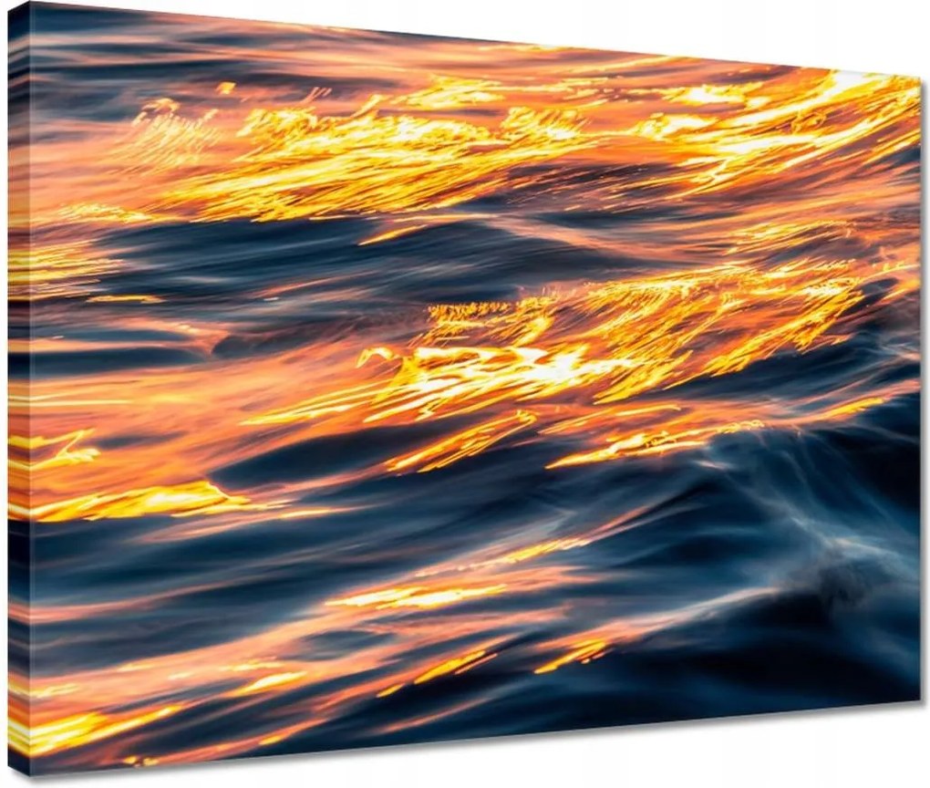 Vászonkép 40x30 Naplemente Víz Tenger