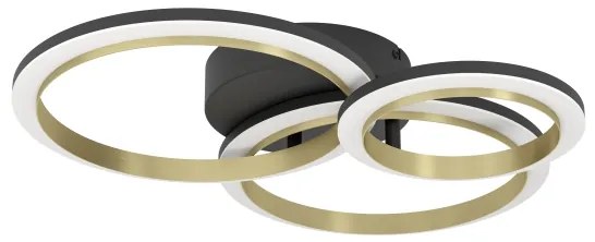 Eglo 901224 - LED Dimmelhető mennyezeti lámpa CALLIERA LED/20W/230V fekete/arany