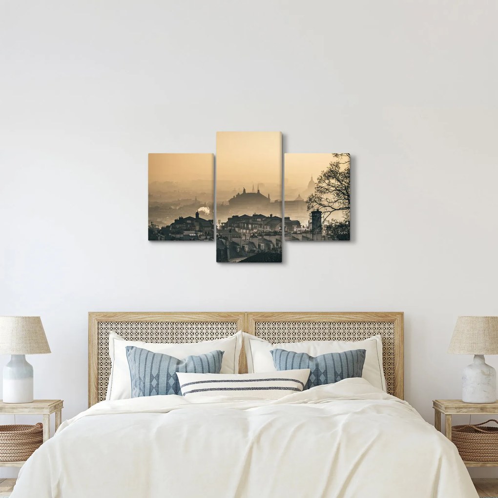 Kép - Város köd alatt (90x60 cm)
