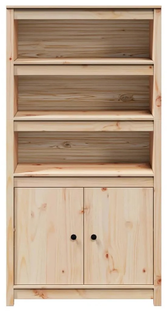 tömör fenyőfa magasszekrény 80 x 35 x 154 cm