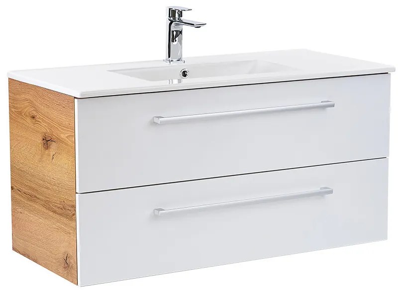Vario Clam 100 Fürdőszoba alsó szekrény mosdóval