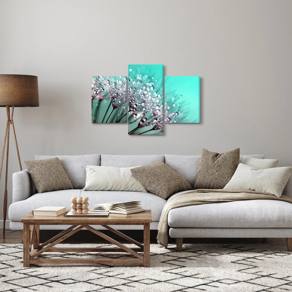 Kép - harmatos növény (90x60 cm)