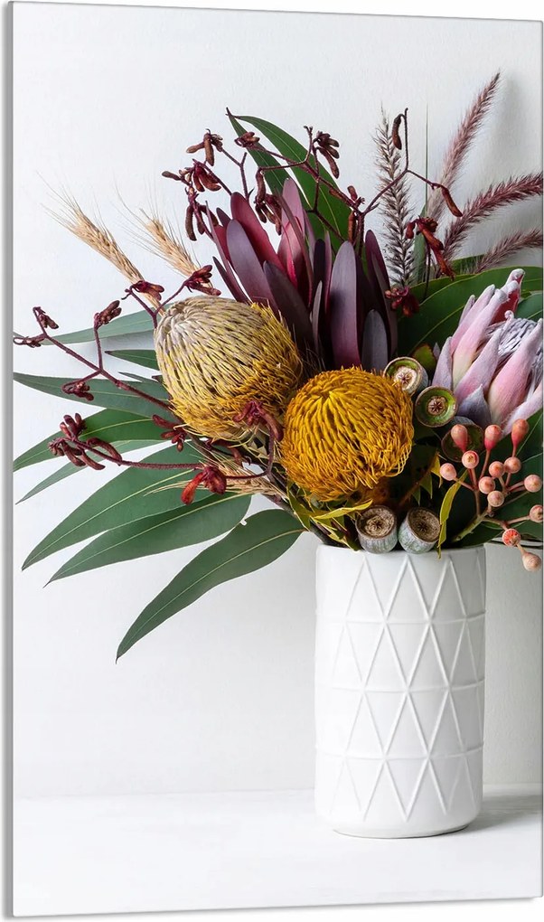 Üveg Vágódeszka 30x52 Virágok a Konyhába