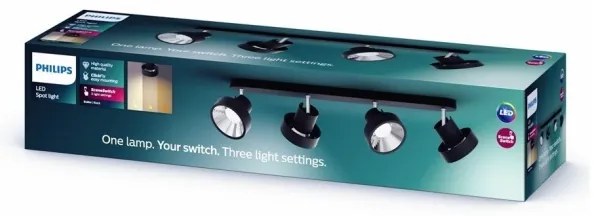 Philips 50604/30 / P0 - LED spotlámpa BUKKO 4xLED / 4,3W / 230V