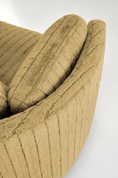 Pegas dönthető és forgatható fotel mustársárga