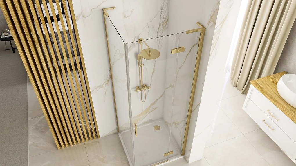 Zuhanykabin REA Hugo 90x80 Gold Brush