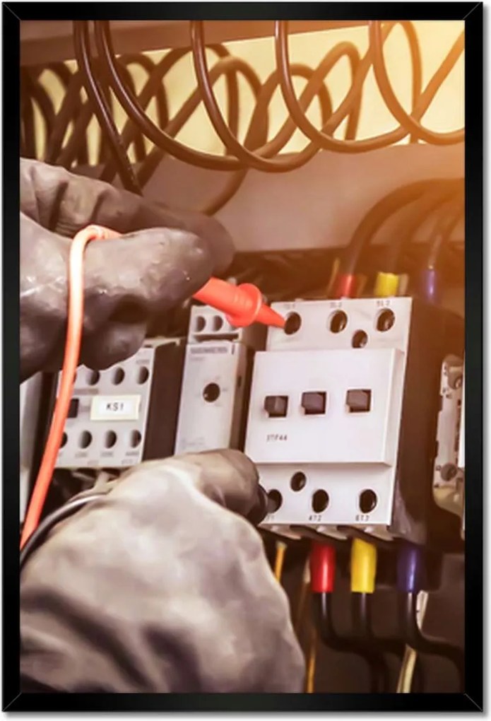 Poszterek keretben 40x60 Elektromosság mérés